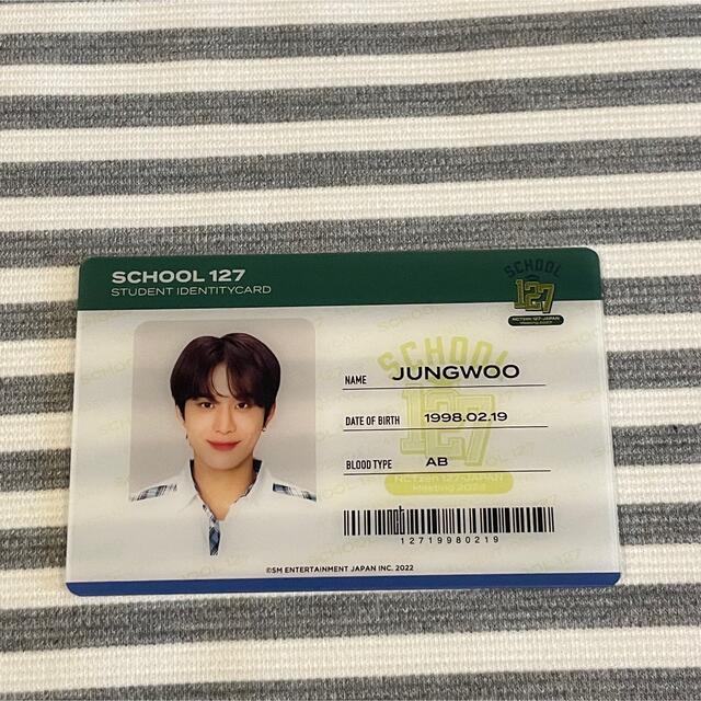 ジョンウ トレカ JUNGWOO NCT127 ペンミ 学生証風 クリアトレカ ジョンウ トレカ JUNGWOO NCT127 ペンミ 学生証風 クリアトレカ