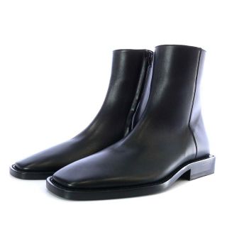 ☆美品 バレンシアガ サイドゴア スエード レースアップ ブーツ 黒