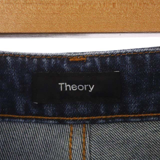 theory(セオリー)のセオリー デニムパンツ ジーンズ テーパード スリム ジッパーフライ 25 青 レディースのパンツ(デニム/ジーンズ)の商品写真