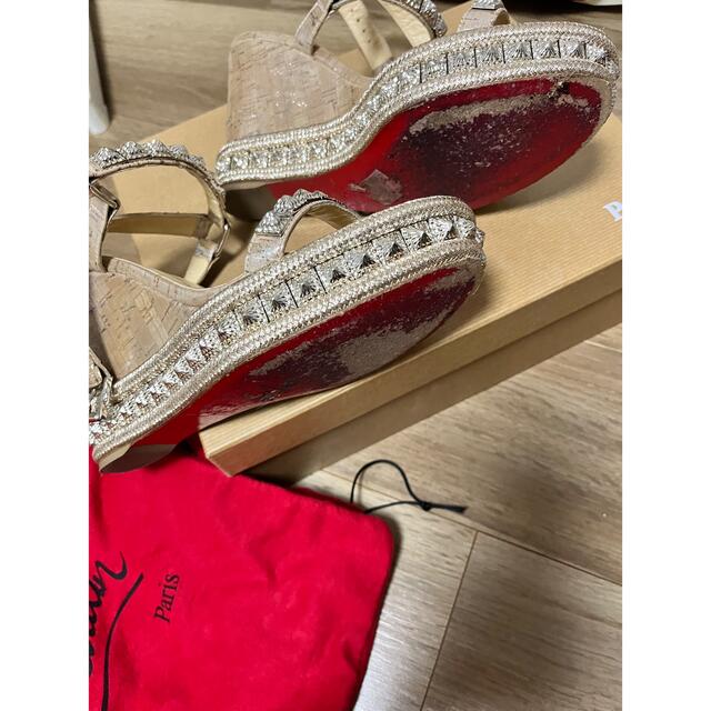 Christian Louboutin(クリスチャンルブタン)のルブタン　サンダル　38 正規品 レディースの靴/シューズ(サンダル)の商品写真