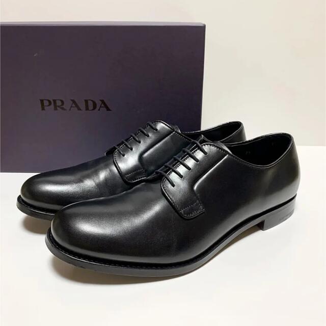 PRADA 外羽式シューズ　ダービーシューズ　ウイングチップ　26.5㎝