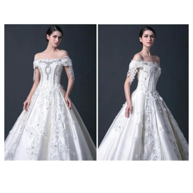 ロングドレス　アリスインワンダーランド　白の女王 エンタメ/ホビーのコスプレ(衣装)の商品写真