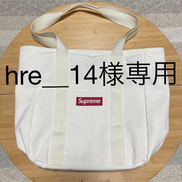 Supreme シュプリーム キャンバス トートバック ホワイト パーティを