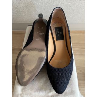 ランバンコレクション(LANVIN COLLECTION)のランバンコレクション　LANVIN パンプス　ネイビー　★22.5(ハイヒール/パンプス)