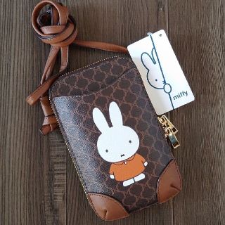 シマムラ(しまむら)の【miffy】しまむら ミッフィー スマホ ショルダーバッグ 中茶 ブラウン(ショルダーバッグ)