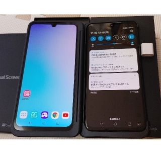 エルジーエレクトロニクス(LG Electronics)の美品 G8X thinq 901LG デュアルスクリーン(スマートフォン本体)