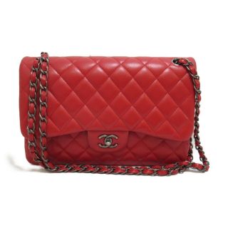 CHANEL シャネル マトラッセ チェーンウォレ キャビアスキン レッド 赤 CHANEL シャネル マトラッセ チェーンウォレ キャビアスキン レッド 赤