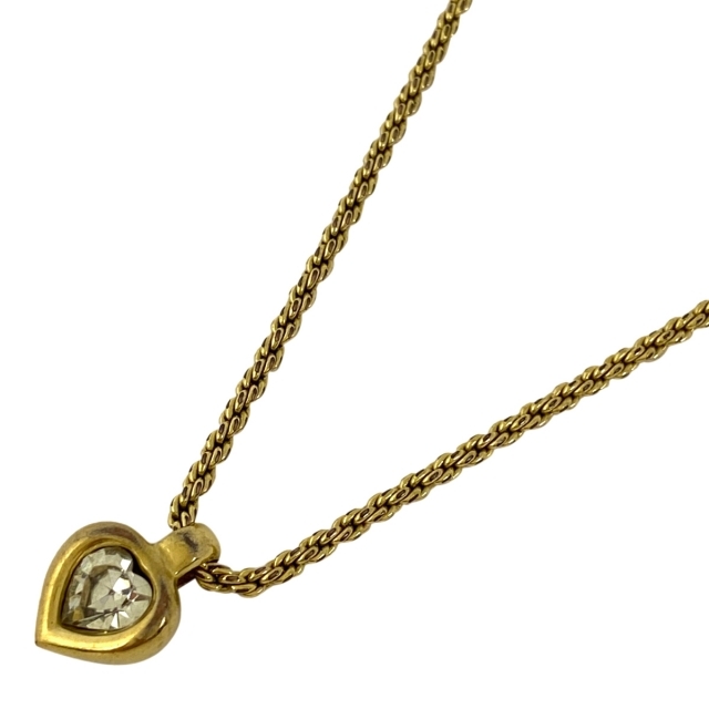 高知インター店】 Christian Dior 【中古】 GP ネックレス モチーフ 激安通販サイトです ディオール クリスチャン ネックレス ハート Dior Christian ネックレス