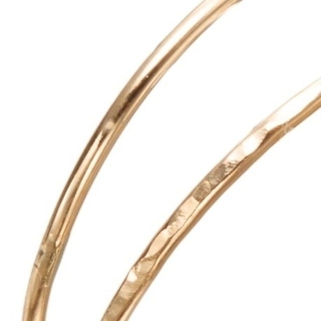 agete(アガット)の専用❕アガット K10 リング 9号 スタック ゴールド 2連デザイン 美品 レディースのアクセサリー(リング(指輪))の商品写真