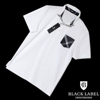 ブラックレーベルクレストブリッジ(BLACK LABEL CRESTBRIDGE)の新品 L ブラックレーベル クレストブリッジ 胸ポケット 半袖ポロシャツ(ポロシャツ)