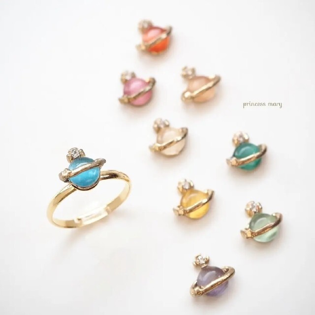 数量限定》ローズ♡土星リング レディースのアクセサリー(リング(指輪))の商品写真