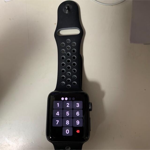 Apple Watch(アップルウォッチ)のAPPLE WATCH2 NIKE+ 42mm SGAL BKC スマホ/家電/カメラのスマートフォン/携帯電話(その他)の商品写真