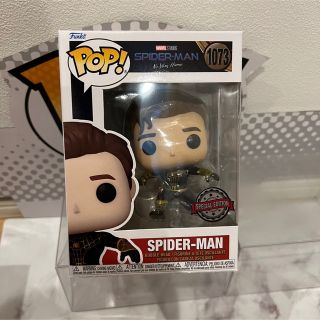 マーベル(MARVEL)のFUNKO POP! スパイダーマン NWH ブラックゴールドスーツ　アンマスク(アメコミ)