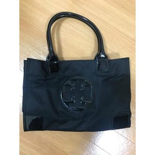 トリーバーチ(Tory Burch)の【みな様】トリーバーチ ナイロン トートバッグ  ロゴ ブラック(トートバッグ)