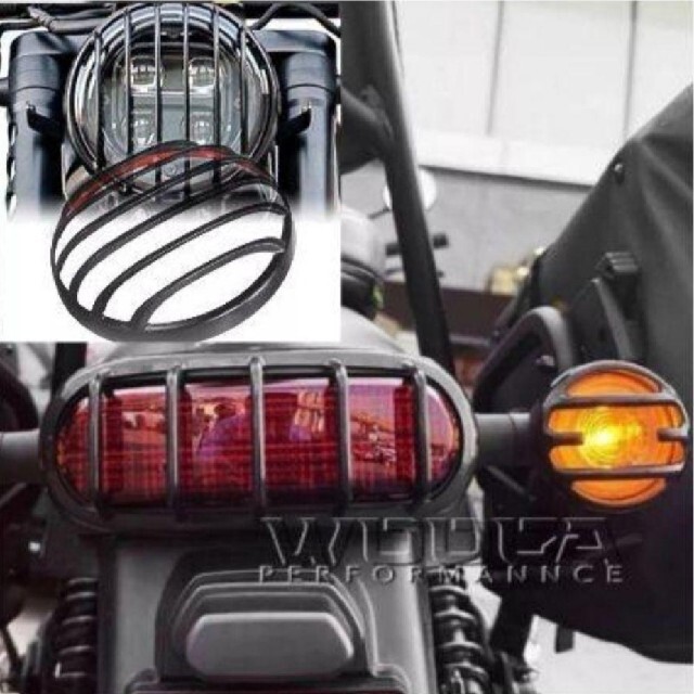 ホンダ(ホンダ)のレブル REBEL ヘッドライト テールライト ウインカー カバー 6点セット 自動車/バイクのバイク(その他)の商品写真