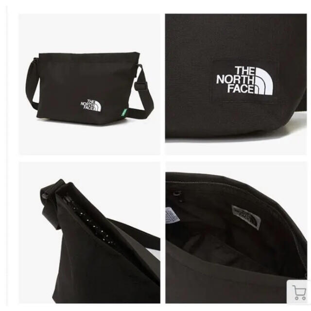 THE NORTH FACE(ザノースフェイス)のノースフェイス クロスバッグ ショルダーバッグ 黒　ホワイトレーベル メンズのバッグ(ショルダーバッグ)の商品写真