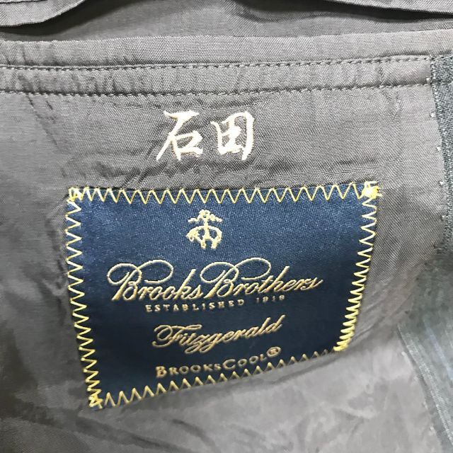 Brooks Brothers(ブルックスブラザース)のブルックスブラザーズ ストライプ テーラードジャケット サイズ38SHT 32W メンズのジャケット/アウター(テーラードジャケット)の商品写真