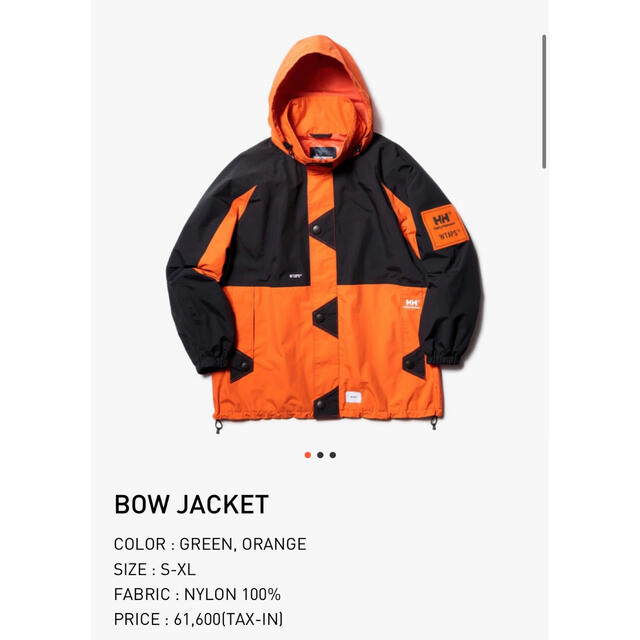 wtaps helly hansen bow jacket サイズ03-