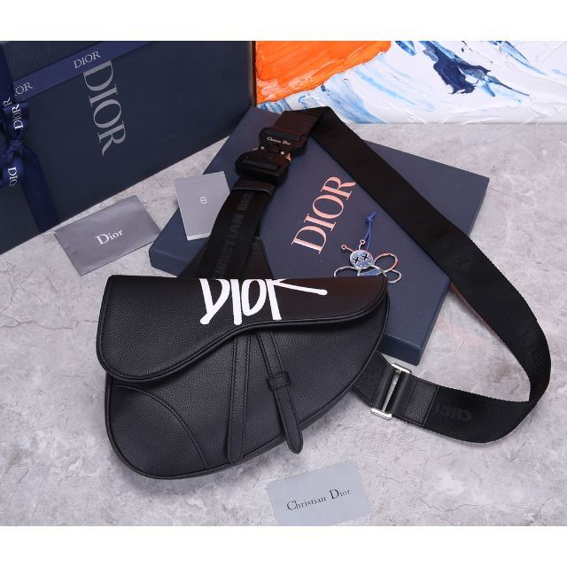 即発送 Dior STUSSY コラボ サドルバック minnade-ganbaro.jp