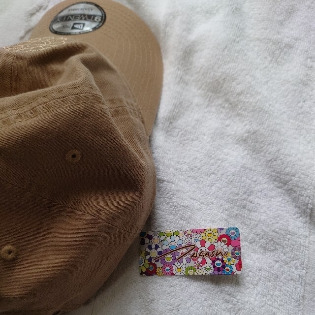 New Era x Takashi Murakami Flower Cloth Strap 9Twenty Hat Beige