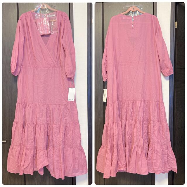 SNIDEL - カシュクールコットンリネンワンピース ロング SNIDEL - カシュクールコットンリネンワンピース ロング