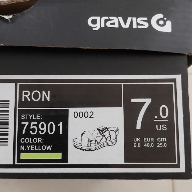 【新品 未使用】gravis グラビス エアー サンダル メンズの靴/シューズ(サンダル)の商品写真