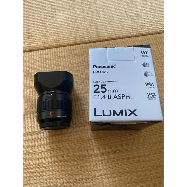 Panasonic(パナソニック)のPanasonic LEICA DG SUMMILUX 25mm f1.4 ll スマホ/家電/カメラのカメラ(レンズ(単焦点))の商品写真