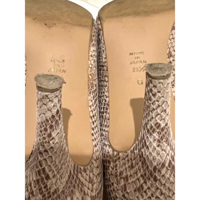 DIANA(ダイアナ)の【美品】ダイアナ パンプス ポインテッドトゥ パイソン柄 日本製 23.5cm レディースの靴/シューズ(ハイヒール/パンプス)の商品写真