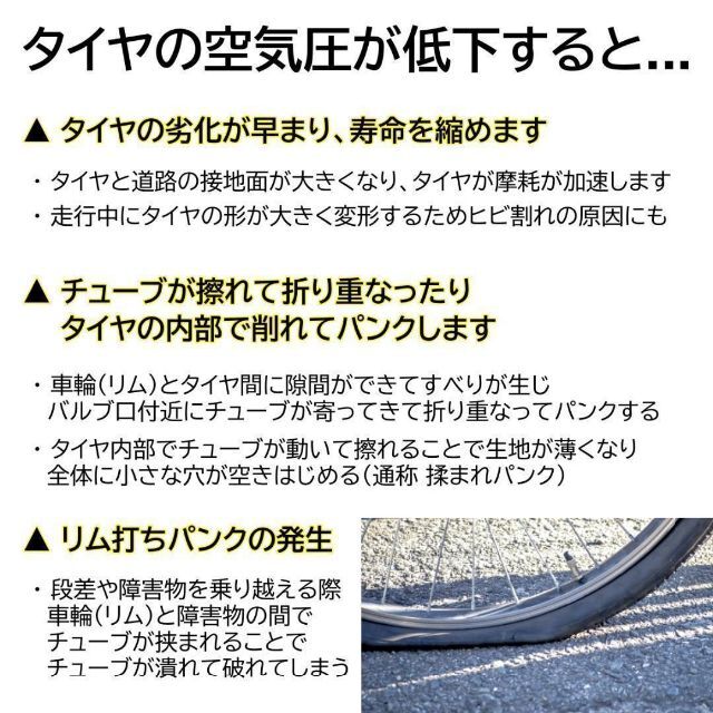 スーパーバルブ 自転車 パンク予防 英式 パンク防止 空気入れ 虫ゴム 4個