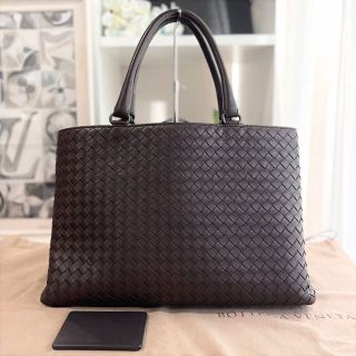 ボッテガヴェネタ(Bottega Veneta)のボッテガヴェネタ　イントレチャート　ハンドバッグ　ダークブラウン　223377(ハンドバッグ)