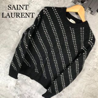 サンローラン(Saint Laurent)の『SAINT LAURENT』サンローラン (M) アルパカ総柄ニット セーター(ニット/セーター)