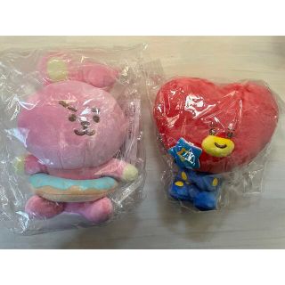 ビーティーイシビル(BT21)のBTS BT21 一番くじ TATA＆COOKY ぬいぐるみ(キャラクターグッズ)