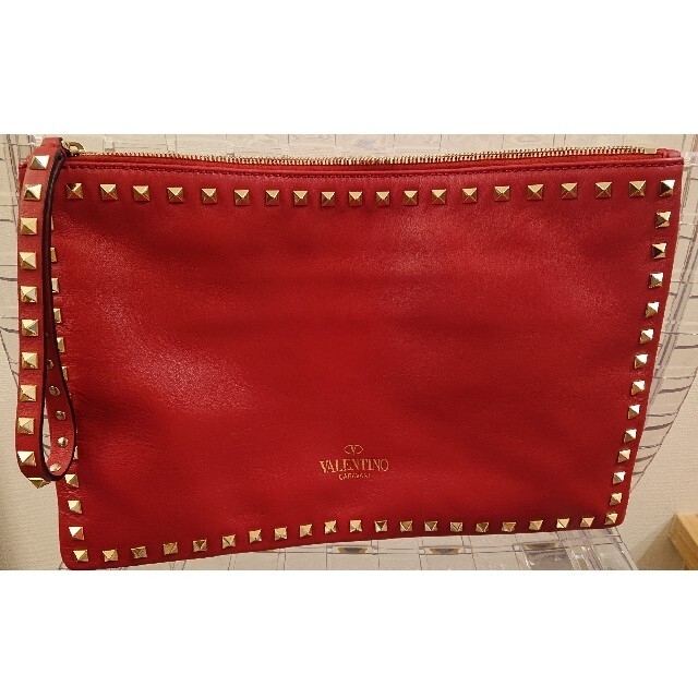 VALENTINO ロック スタッズ クラッチバッグ - 3