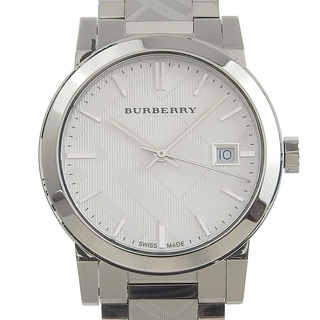 バーバリー(BURBERRY)の【BURBERRY】バーバリー BU9144 ステンレススチール クオーツ アナログ表示 メンズ 白文字盤 腕時計(腕時計(アナログ))