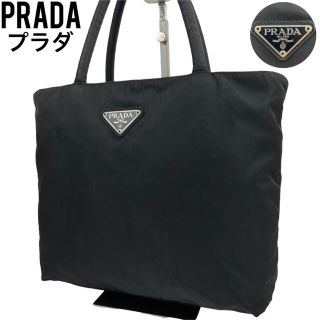 【メーカー再生品】バッグサイズ PRADA ブラック 黒 手提げ ナイロン レザーの通販 by ブランド