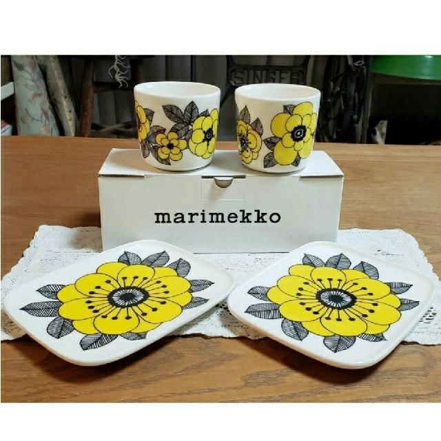 75×H65cm容量廃盤品 marimekko マリメッコ ケスティト ラテマグ プレート セット