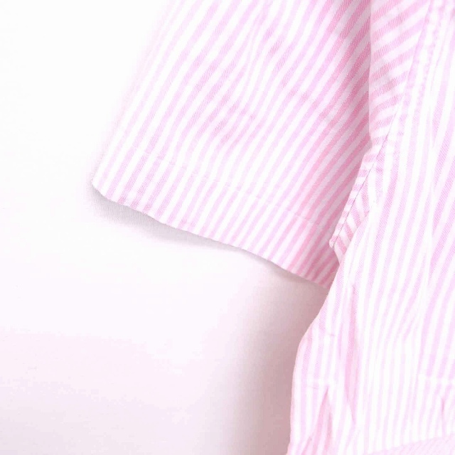 other(アザー)のアメリカンイーグル ボタンダウン シャツ 半袖 XS ピンク ホワイト メンズのトップス(シャツ)の商品写真