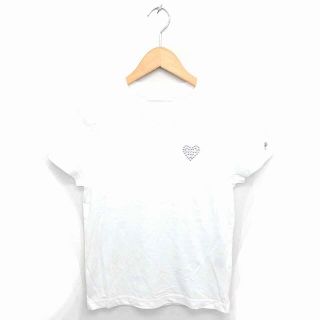 ジルスチュアート(JILLSTUART)のジルスチュアート Tシャツ カットソー 丸首 スタッズ 半袖 FR ホワイト(Tシャツ(半袖/袖なし))