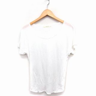 スピックアンドスパン(Spick & Span)のスピック&スパン Spick&Span 無地 カットソー Tシャツ 半袖 白(カットソー(半袖/袖なし))