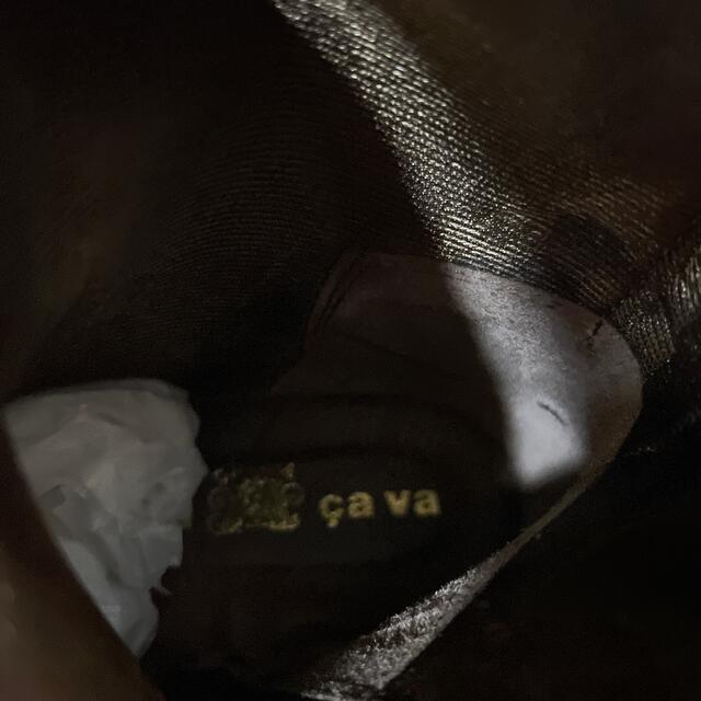 cavacava(サヴァサヴァ)の新品！！cava cava 本革黒ロングブーツ【24.5cm】 レディースの靴/シューズ(ブーツ)の商品写真