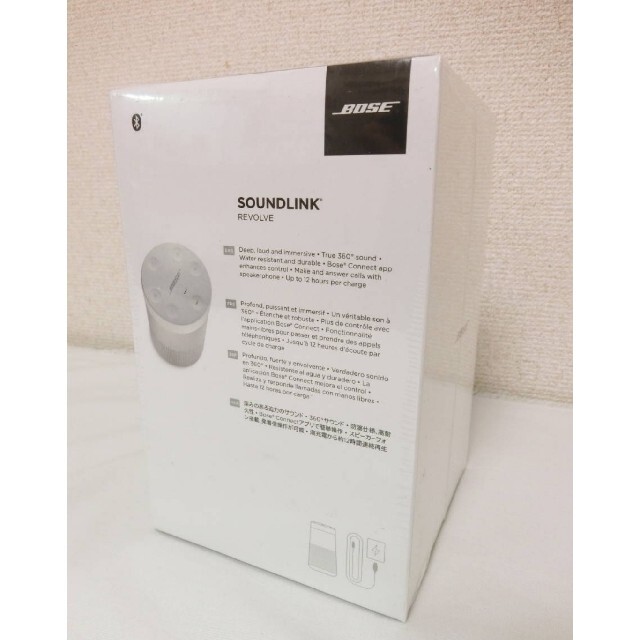 BOSE(ボーズ)の新品！BoseSoundLinkRevolveBluetoothSpeaker スマホ/家電/カメラのオーディオ機器(スピーカー)の商品写真