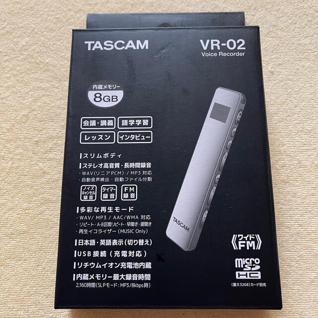 TASCAM ボイスレコーダー VR-02 8GB