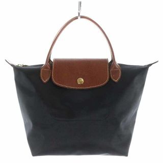 ロンシャン(LONGCHAMP)のロンシャン ルプリアージュ トートバッグ ハンドバッグ 舟形 S 黒(トートバッグ)