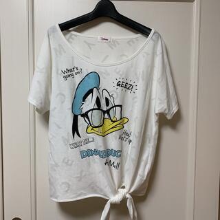 ディズニー(Disney)のディズニー ドナルドダック ドナルド フレンチスリーブ Tシャツ 3L(Tシャツ(半袖/袖なし))