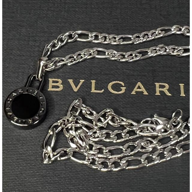 【正規新品】BVLGARI ペンダント チャーム +チェーン 革紐 ネックレス