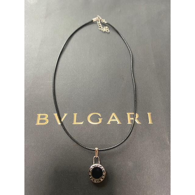 【正規新品】BVLGARI ペンダント チャーム +チェーン 革紐 ネックレス