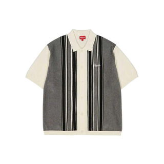 シュプリーム(Supreme)のsupreme Stripe Button Up Polo "White"(ポロシャツ)