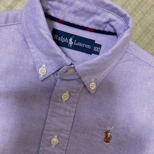 Ralph Lauren(ラルフローレン)の最終お値下げ♪ラルフローレン　ボタンダウンシャツ　100 キッズ/ベビー/マタニティのキッズ服男の子用(90cm~)(ブラウス)の商品写真