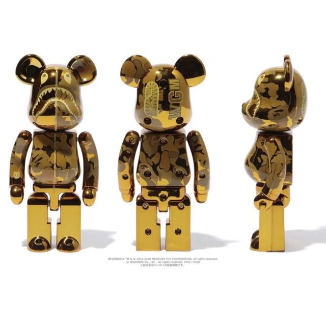 BE@RBRICK(ベアブリック)の超合金 BAPE(R) CAMO SHARK BE@RBRICK 2体セット エンタメ/ホビーのフィギュア(その他)の商品写真