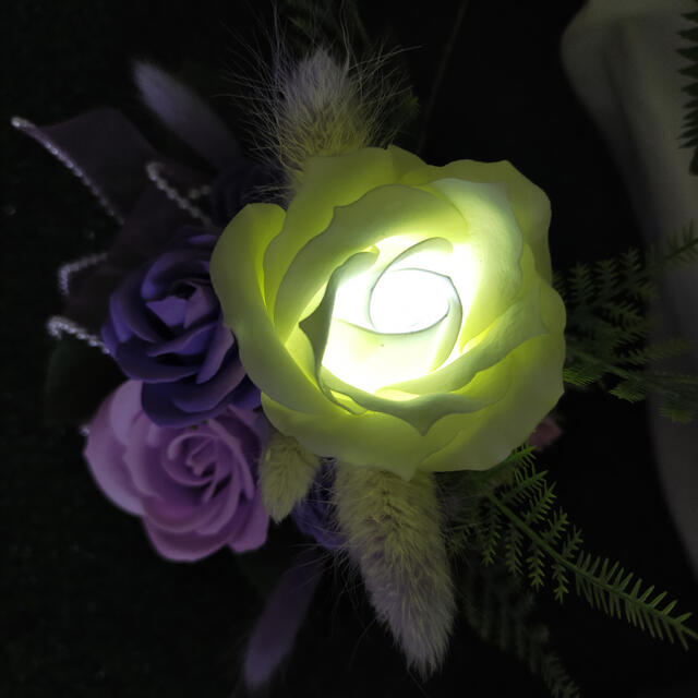 LEDソープフラワー　お供え　仏花 その他のその他(オーダーメイド)の商品写真